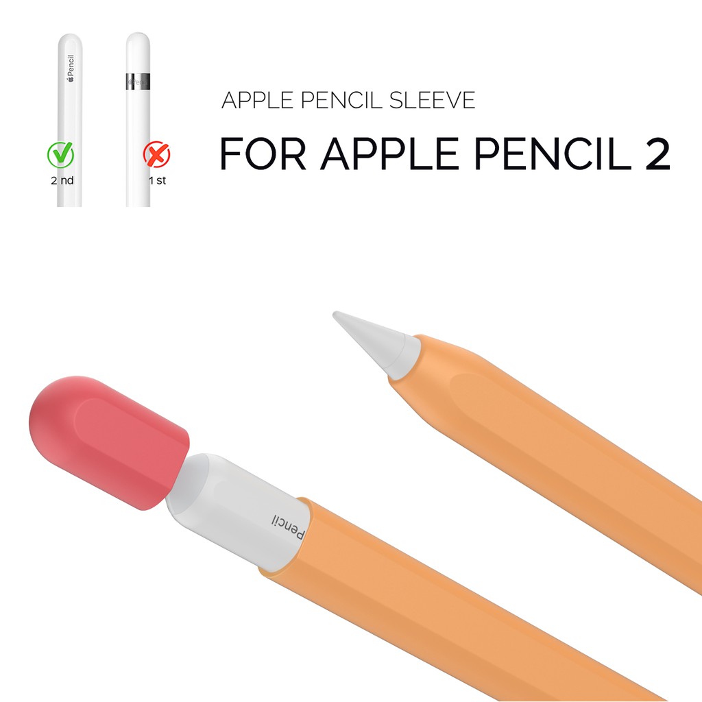 Ốp Bảo Vệ Apple Pencil 2 Silicone Cao Cấp Kiểu Bút Chì Thương Hiệu AHA STYLE