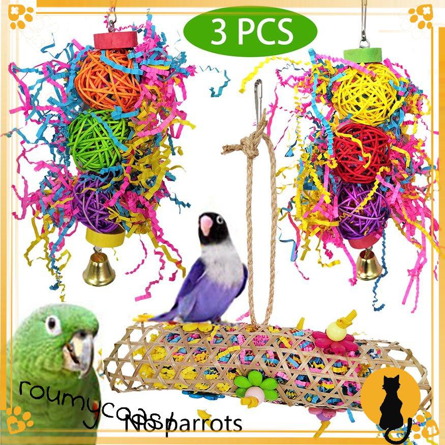 Bộ 3 Đồ Chơi Sáng Tạo Cho Vẹt