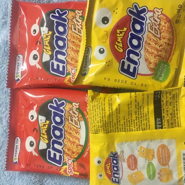 Mì enaak mì tôm ăn sống
