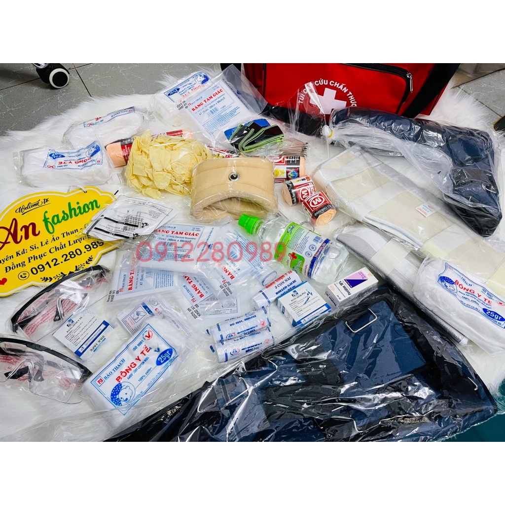Túi sơ cứu loại A đầy đủ 27 món bên trong theo thông tư 119 _ Hình chụp thật