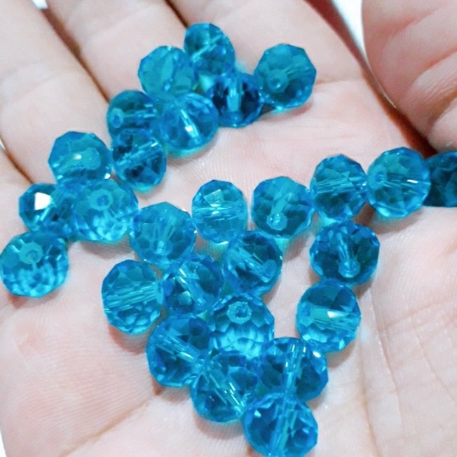 Pha lê bánh cam 10mm : 10 hạt = 15k [ sỉ pha lê các loại ]