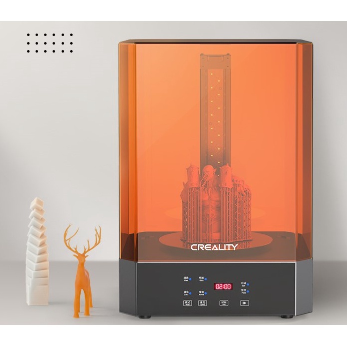 Máy rửa Wash and Cure Creality UW-02 2021 for 9&quot; machine Rửa và sấy sản phẩm in 3D Resin mẫu lớn