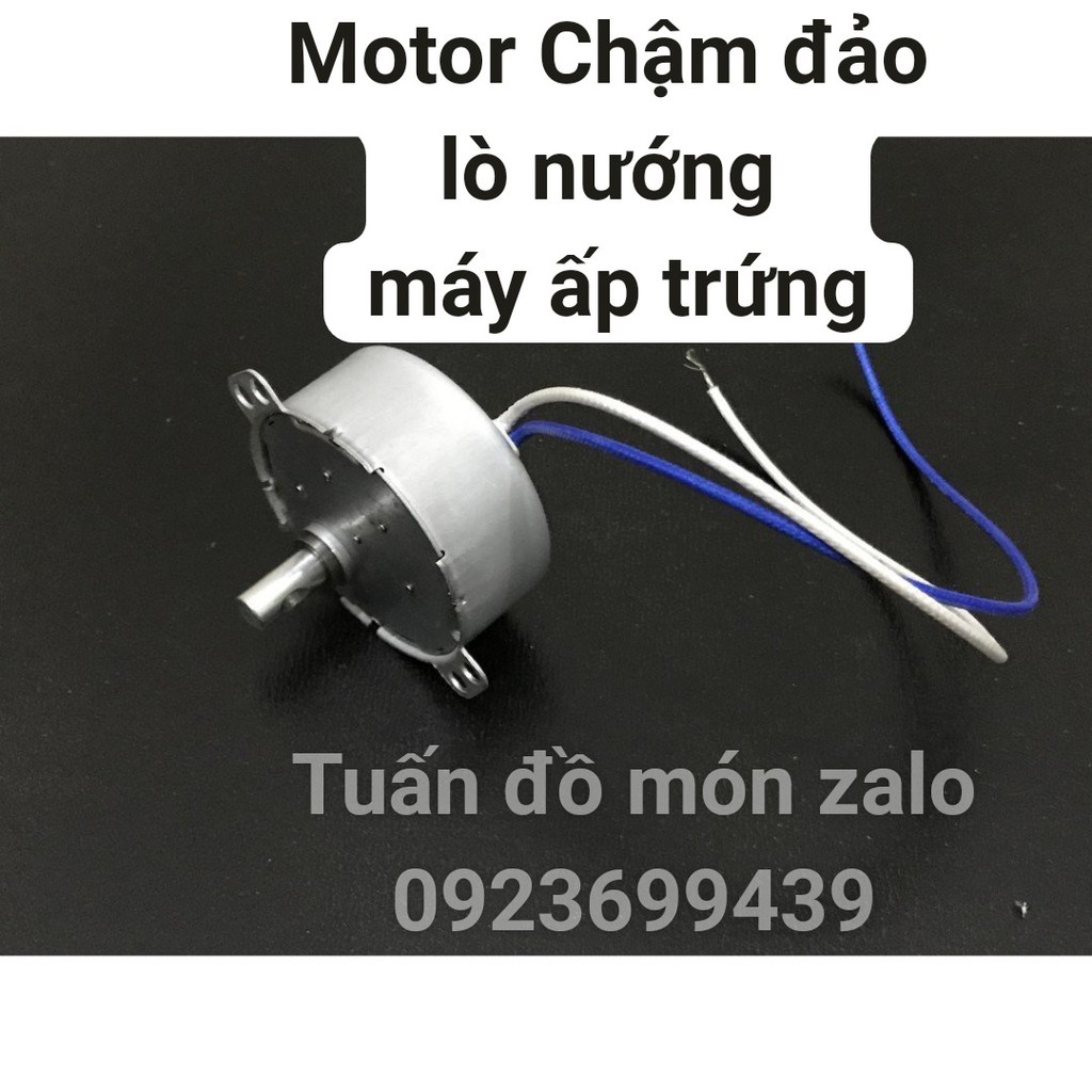 Mô tơ Đảo Chậm [tháo máy] Dùng Cho lò nướng thùng, phụ tùng linh kiện chính hãng