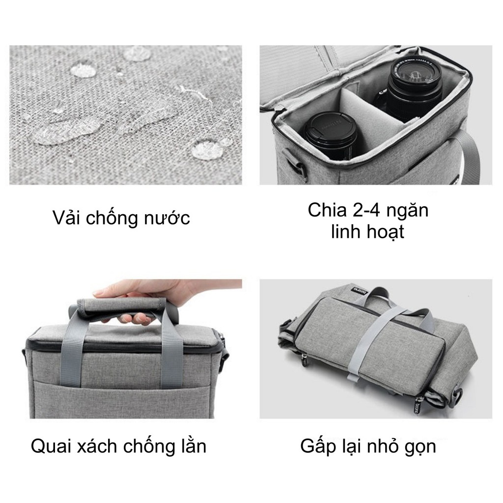 Túi đựng máy chiếu , máy ảnh - chống shock tuyệt đối - chia ngăn linh hoạt