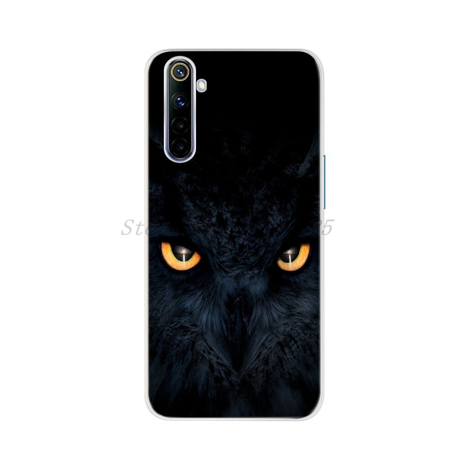 Case Realme 5 Pro 5i 6 6Pro 6i Cool Cover Cat Wolf Printed Casing Oppo Realme5i 6i Soft TPU Case Real me 5Pro 6 Pro Bag