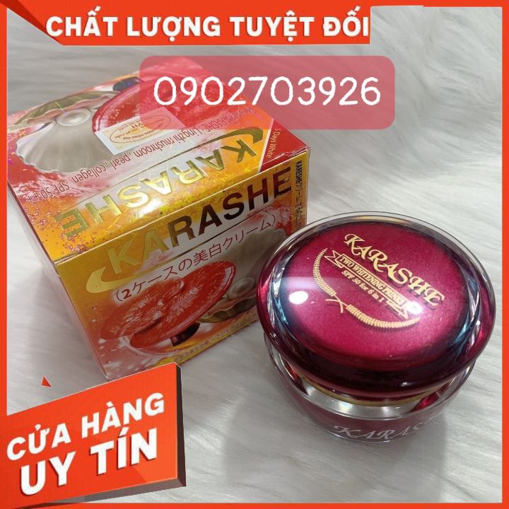 Kem dưỡng trắng da linh chi ngoc trai nhật bản karashe 25g(HÀNG CHÍNH HÃNG)