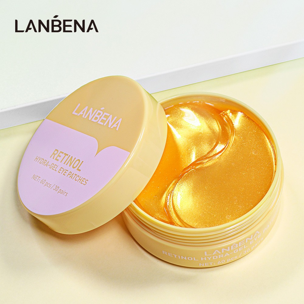 LANBENA【Bán hàng trực tiếp tại nhà máy】Set 60 Mặt Nạ Mắt Thành Phần Retinol