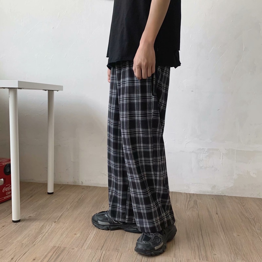 Contrast Color Striped Loose Pants Size M-2Xl For Men