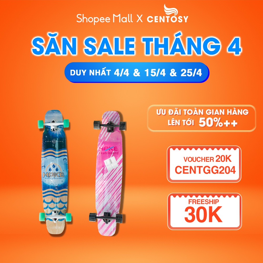 Ván Trượt Thể Thao Người Lớn Cao Cấp [Longboard HPKE] - In Hình Phong Cách, Mặt Nhám Chống Trơn - Centosy Miền Bắc