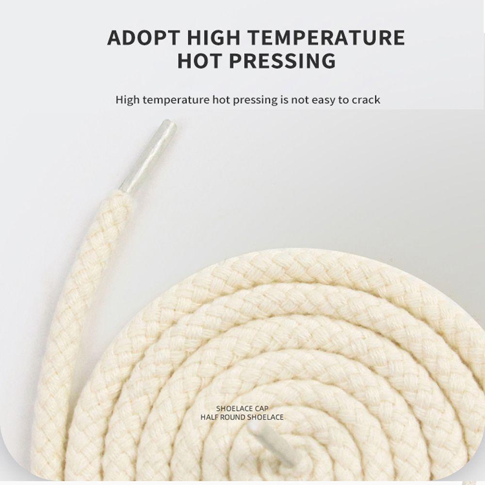 Okdeals Dây Giày Bằng Cotton Lanh Bện Chéo Sáng