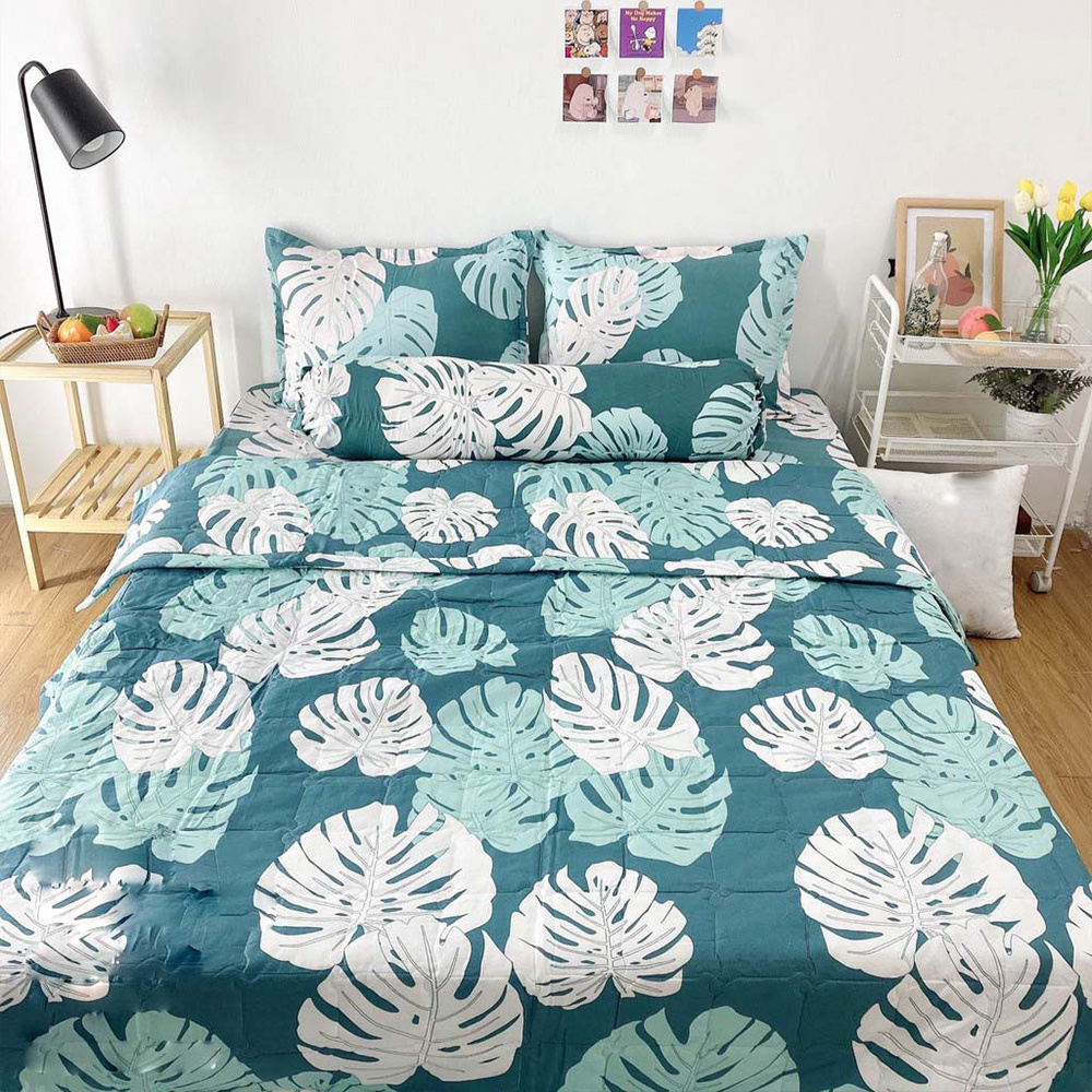 Combo 5 món chăn hè Cotton Poly  - Kích thước M2/M6/M8/2M2