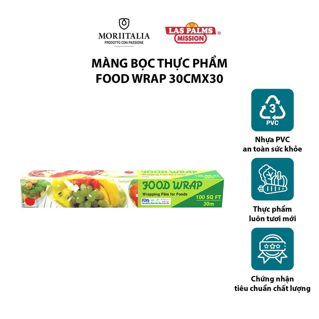 [Mã BMBAU50 giảm 7% đơn 99K] Màng bọc thực phẩm Food Wrap chính hãng Moriitalia MBTP00000703