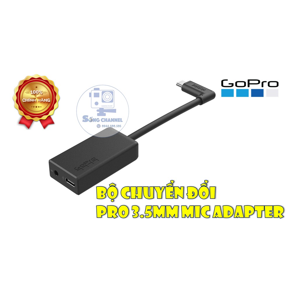 [Mã 159ELSALE hoàn 7% đơn 300K] Mic Adapter Gopro Pro 3.5mm Bộ Chuyển Đổi Cắm Mic