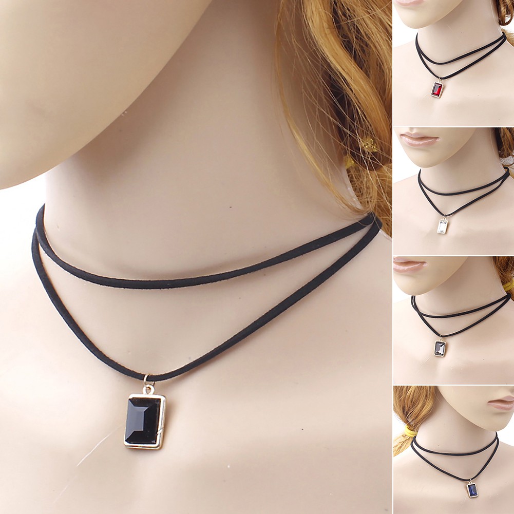 Vòng Cổ Choker Hai Lớp Thời Trang Cá Tính Cho Nữ