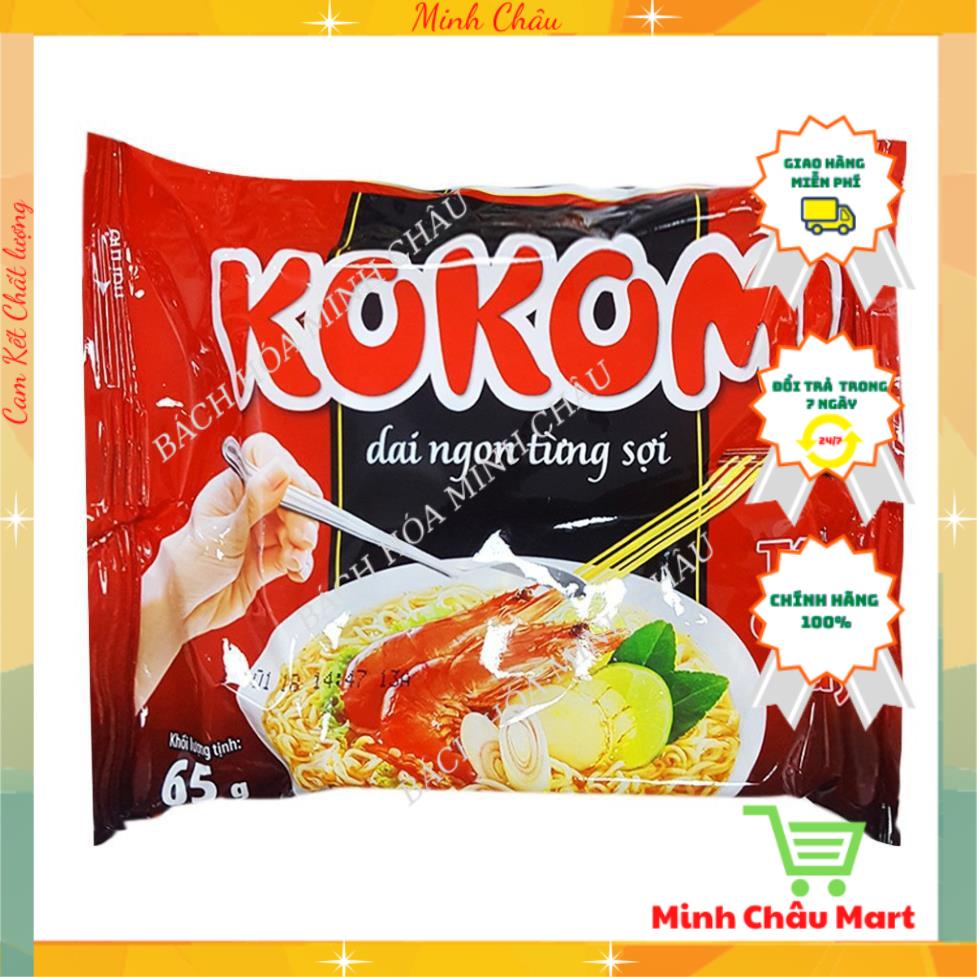 Mì Kokomi Tôm Chua Cay 65g Sợi Mỳ Giòn Dai