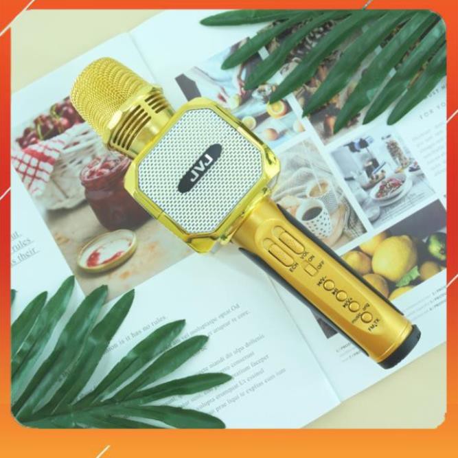 KỊCH SÀN  Micro Karaoke JVJ SD - 10 không dây kết nối bluetooth hỗ trợ ghi âm pass chuẩn hàng chính hãng