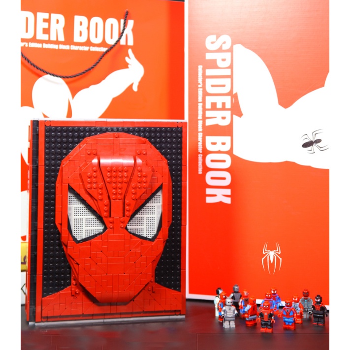 Spiderman Lego Book 52 Minifigures - Mô Hình  Lắp Ráp Sách Spiderman 52 Nhân Vật