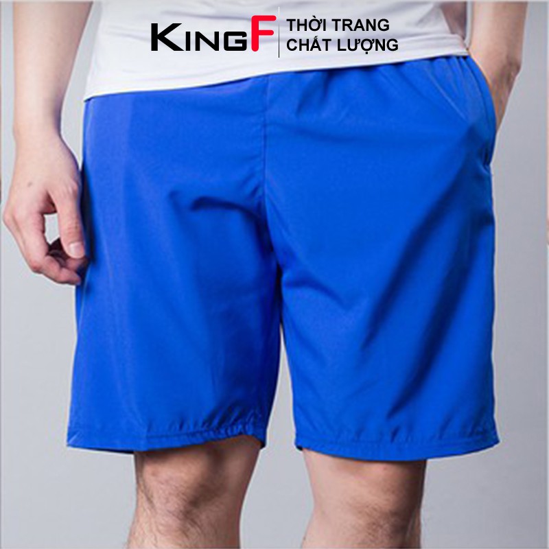 [Mã SR11JUNE5 giảm 20K đơn 50K] Quần đùi nam vải dù gió KINGF quần short trơn mềm mịn thoáng mát mặc ở nhà chơi thể thao | BigBuy360 - bigbuy360.vn