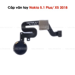 Cáp vân tay nokia 5.1 plus+ / x5 2018 - cáp vân tay zin bóc máy