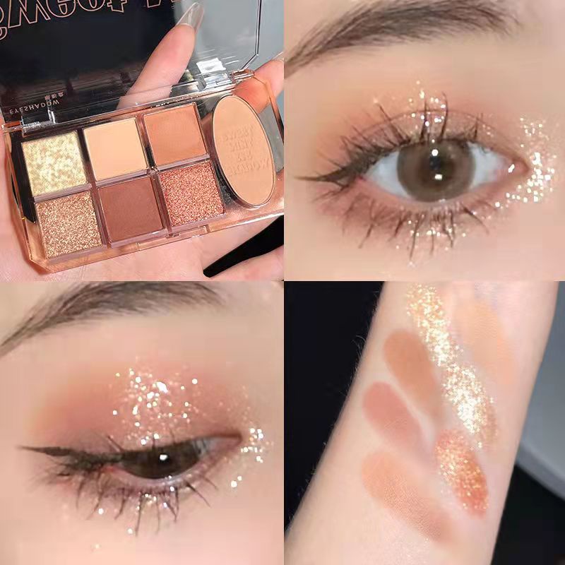 Bảng Phấn Mắt Sweetmint 7 Màu Sắc Hiệu Ứng Lì / Ánh Nhũ / Ánh Nhũ Lâu Phai Dành Cho Người Mới Bắt Đầu