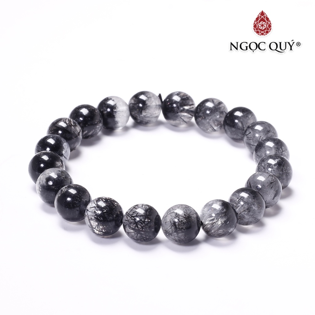 Vòng tay đá TA ưu linh tóc đen - Ngọc Quý