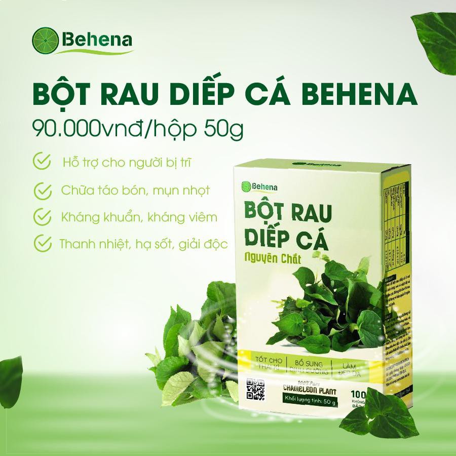 Bột Diếp Cá Nguyên Chất Sấy Lạnh - Hổ trợ trị bệnh trĩ hiệu quả, thanh nhiệt trị mụn làm trắng sáng da, kháng viêm | BigBuy360 - bigbuy360.vn