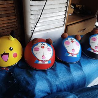 Nón bảo hiểm pikachu đoremon dễ thương