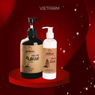 COMBO DẦU GỘI XẢ TỰ NHIÊN GIÚP TÓC MỀM MƯỢT, DẦY DÀI, CHẮC KHỎE SPA QUÊ MỘT CỤC