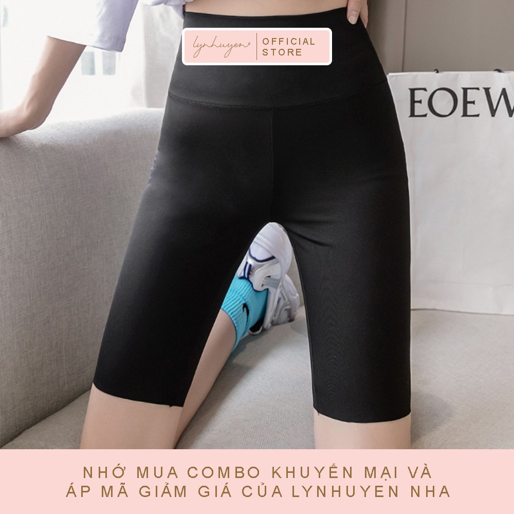 Quần Legging Đùi Nữ Nâng Mông Cạp Cao Lynhuyen - 1 Màu - Q007 | BigBuy360 - bigbuy360.vn