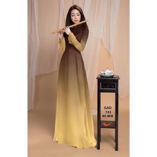 vải áo dài màu ombre
