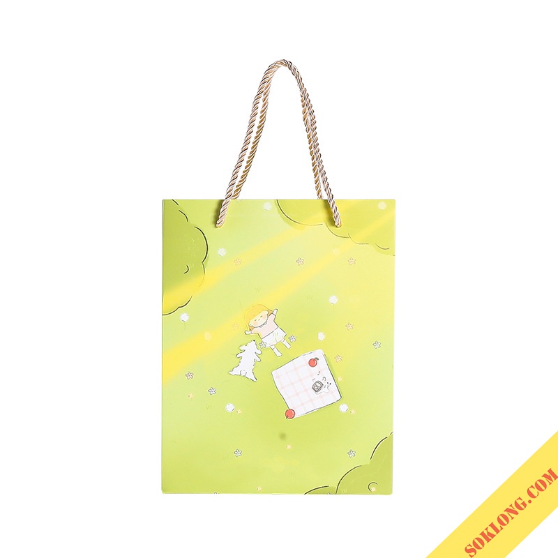 Túi giấy dễ thương hoạt hình đựng quà tặng - Túi đựng quà Sổ KLONG, đồ vật cute