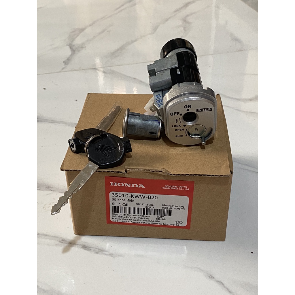 Bộ khóa điện - ổ khóa HONDA WAVE S110, RS110.