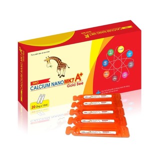 Siro Calci NaNo Mk7 A + ( bổ sung calci,tăng đề kháng,giúp bé ăn ngon miệng)