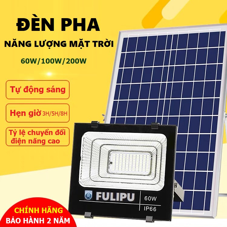 Đèn led pha năng lượng mặt trời 200w/100w/60w
