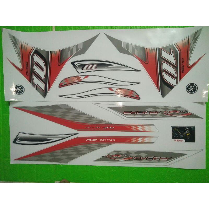 Bộ tem Exciter 135 đời 2012 màu đỏ Rc
