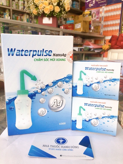 [Nhà thuốc HD] Muối rửa Waterpulse NanoAg - chăm sóc mũi xoang