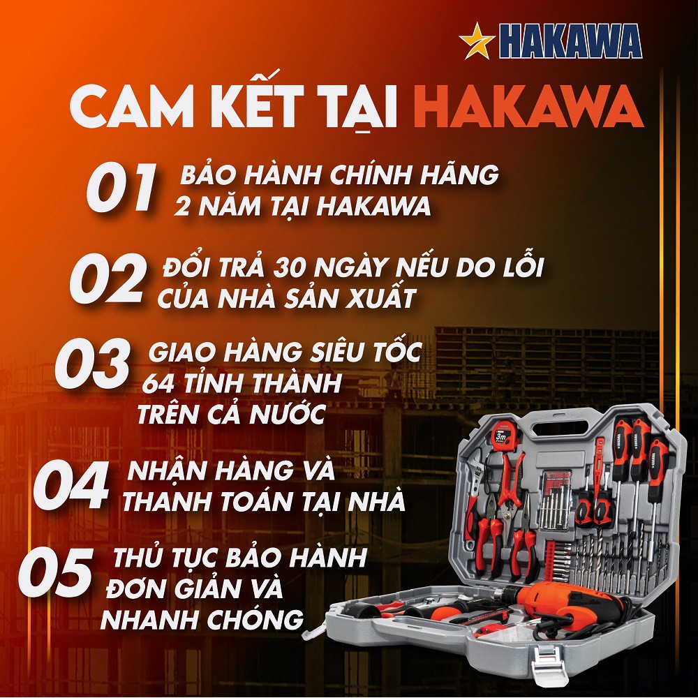 Bộ dụng cụ đa năng HAKAWA - HK-750 - 68 chi tiết - Bảo hành 2 năm chính hãng