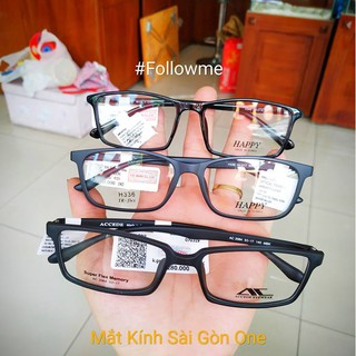 Combo Gọng Nhựa Dẻo Hàn Quốc Chính Hãng + Tròng Kính Cận Chất Lượng BH 1 Năm