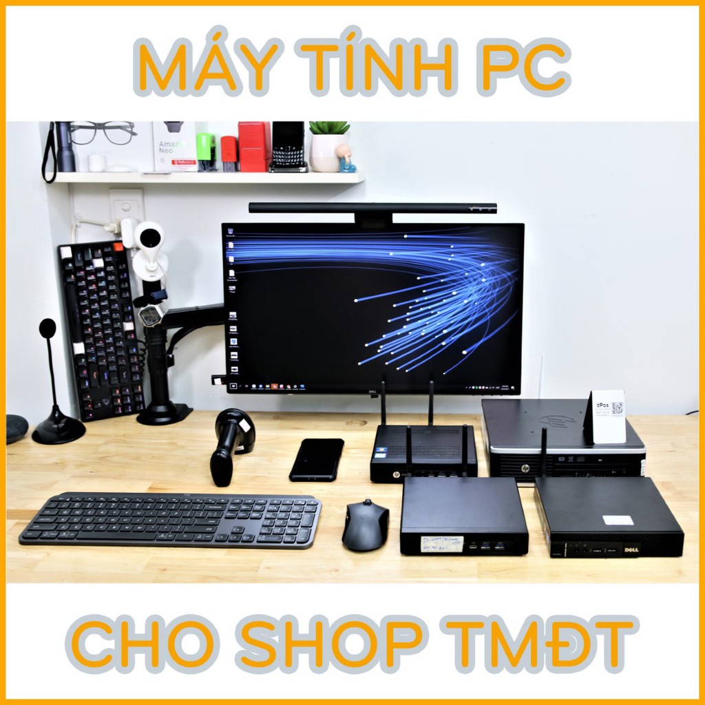 Máy Tính Tiny PC HP 800G2 I3 RAM 8GB SSD 128GB Cấu Hình Chuyên Dụng Cho Shop Bán Hàng Shopee Và Các Sàn TMĐT