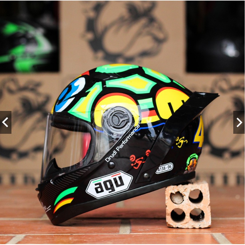 NÓN FULLFACE AGU RÙA KÍNH GƯƠNG Chống Nắng