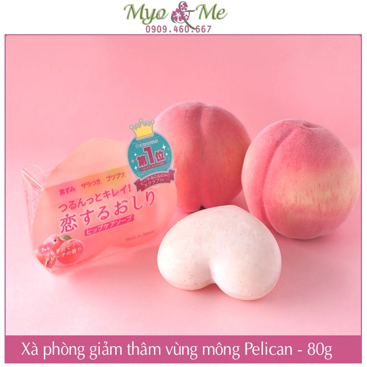 Xà phòng ngăn ngừa, giảm thâm vùng mông Pelican Nhật Bản - 80g