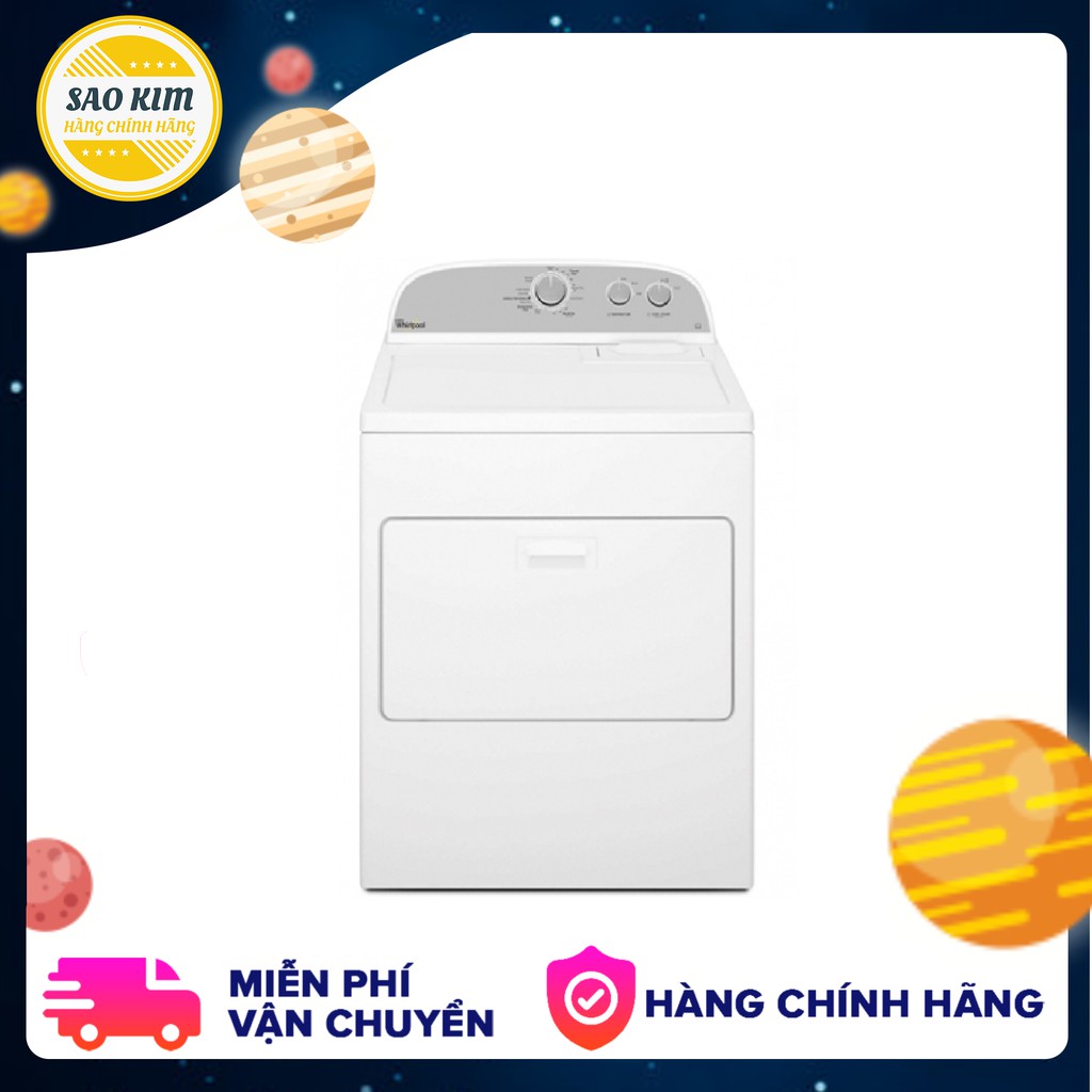 Máy Sấy WHIRLPOOL 15 Kg 3LWED4815FW - Công suất 4725W - Bảo hành 2 năm