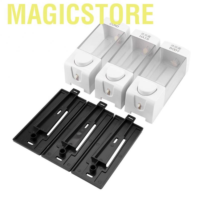 ❀❀❀ Magicstore Bộ 3 bình đựng xà phòng sữa tắm treo tường tiện dụng cho nhà tắm ❀❀❀