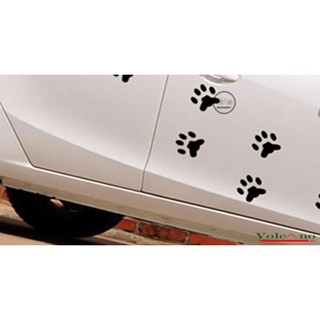 Decal Dán Xe Dấu Chân Chó Con (4 Chân)