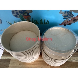 Set 10 tô giấy kraft không nắp