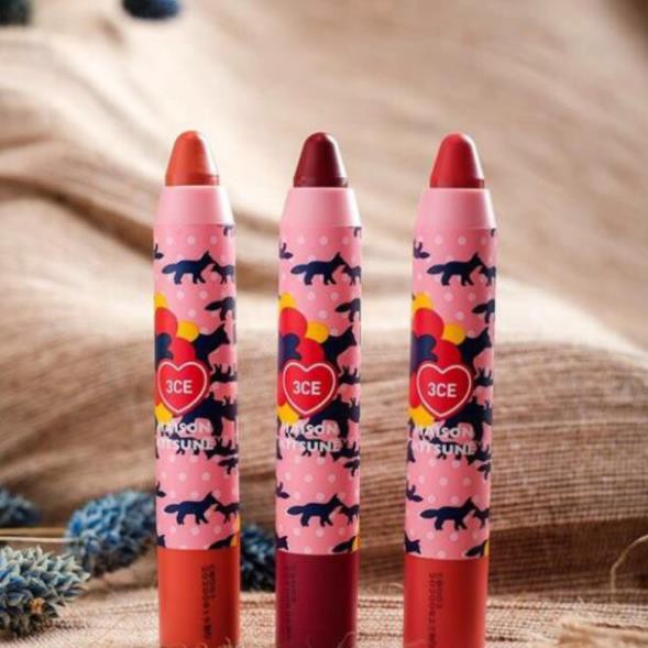 Son 3CE Maison Kitsune Velvet Lip Crayon