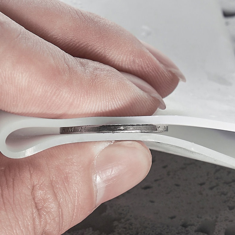 1 Miếng Đệm Silicon Hình Vuông Trong Suốt Chặn Lỗ Thoát Nước Bồn Rửa Chén Nhà Tắm