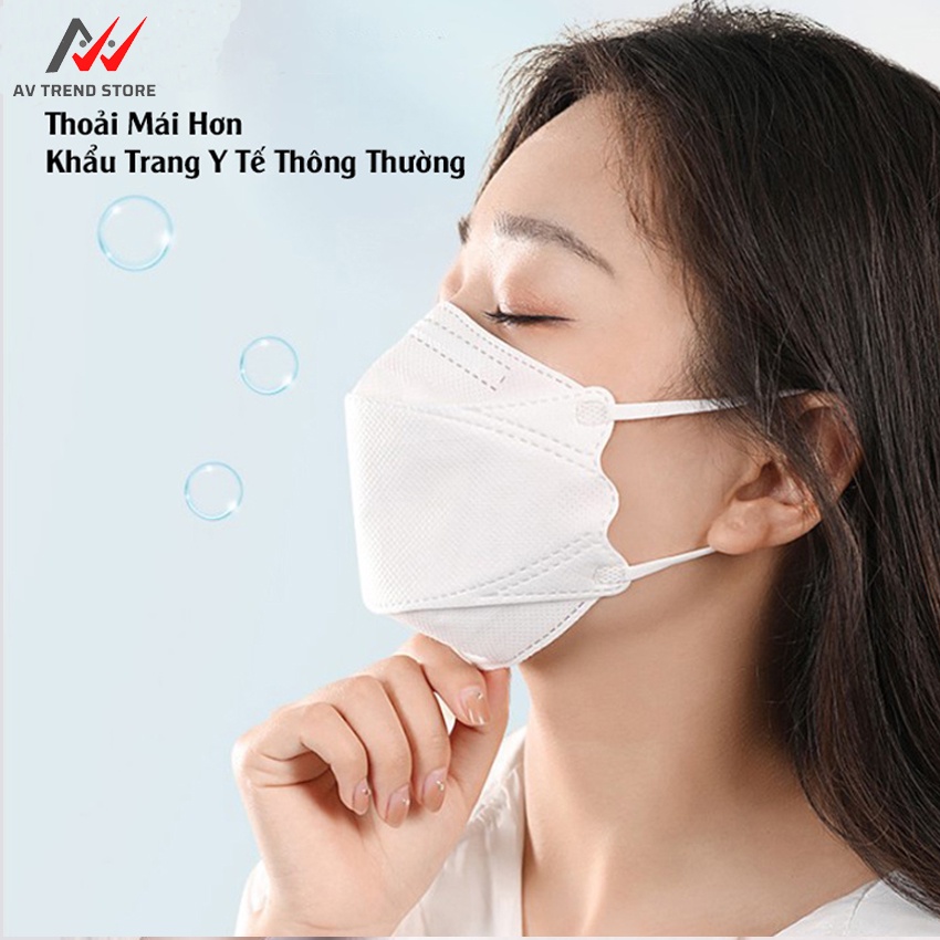 Combo 100 cái khẩu trang kf94, 4d mark kháng khuẩn, lọc bụi mịn - vistyle - ảnh sản phẩm 6