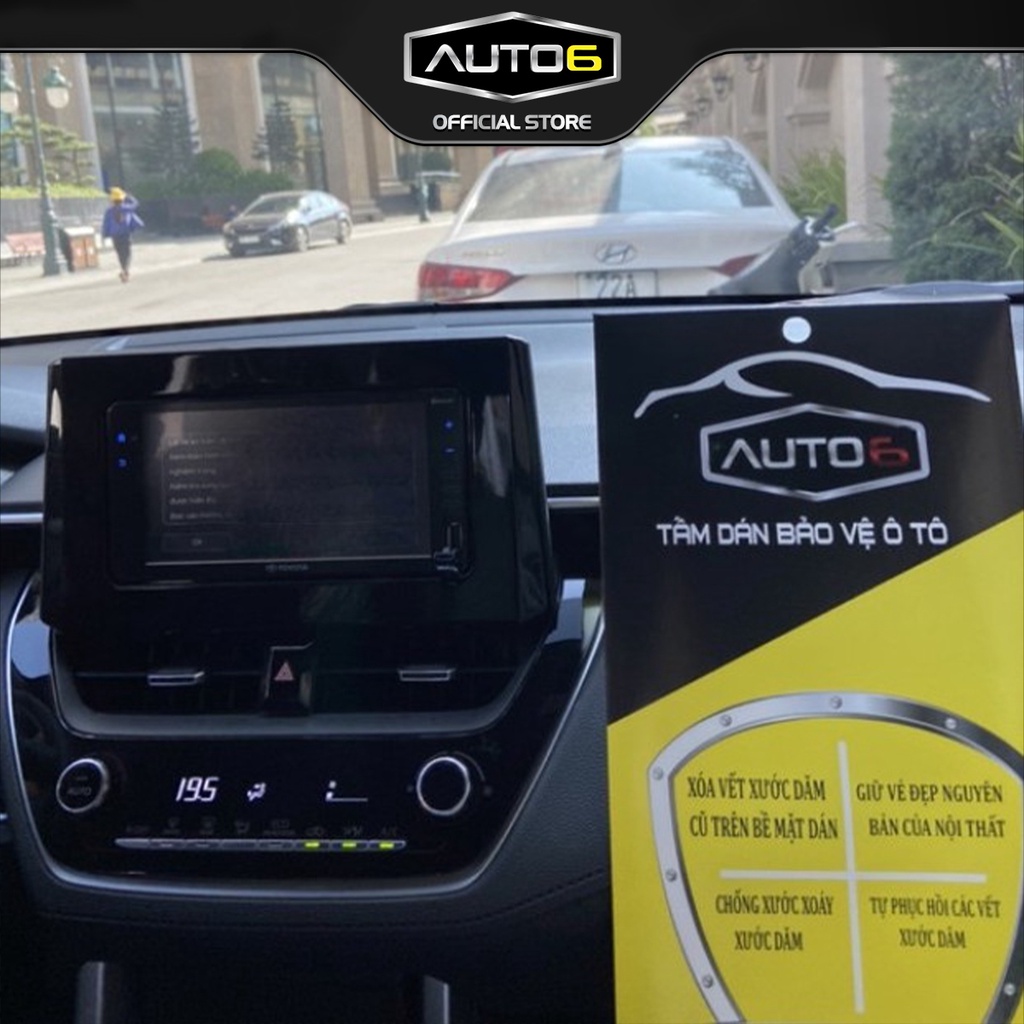 Bộ 5 chi tiết Film PPF trong suốt dán xe TOYOTA CROSS 2020-2023 chống xước bảo vệ nội thất ô tô - AUTO6