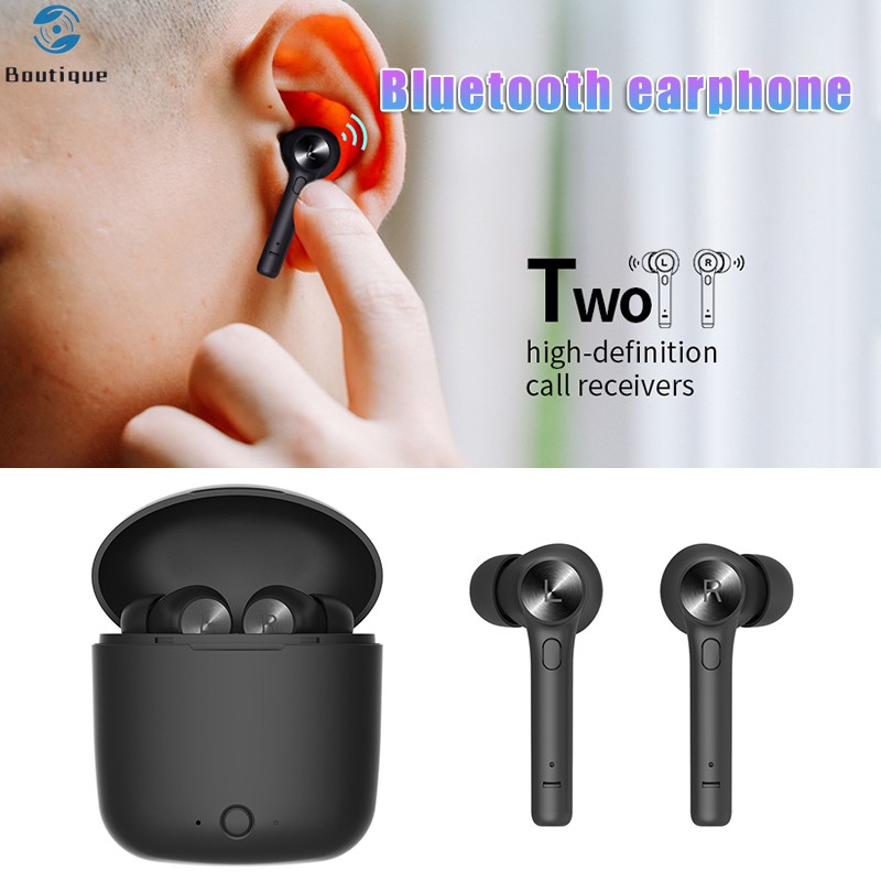 Tai Nghe In-Ear Bluetooth 5.0 Không Dây Kèm Hộp Sạc